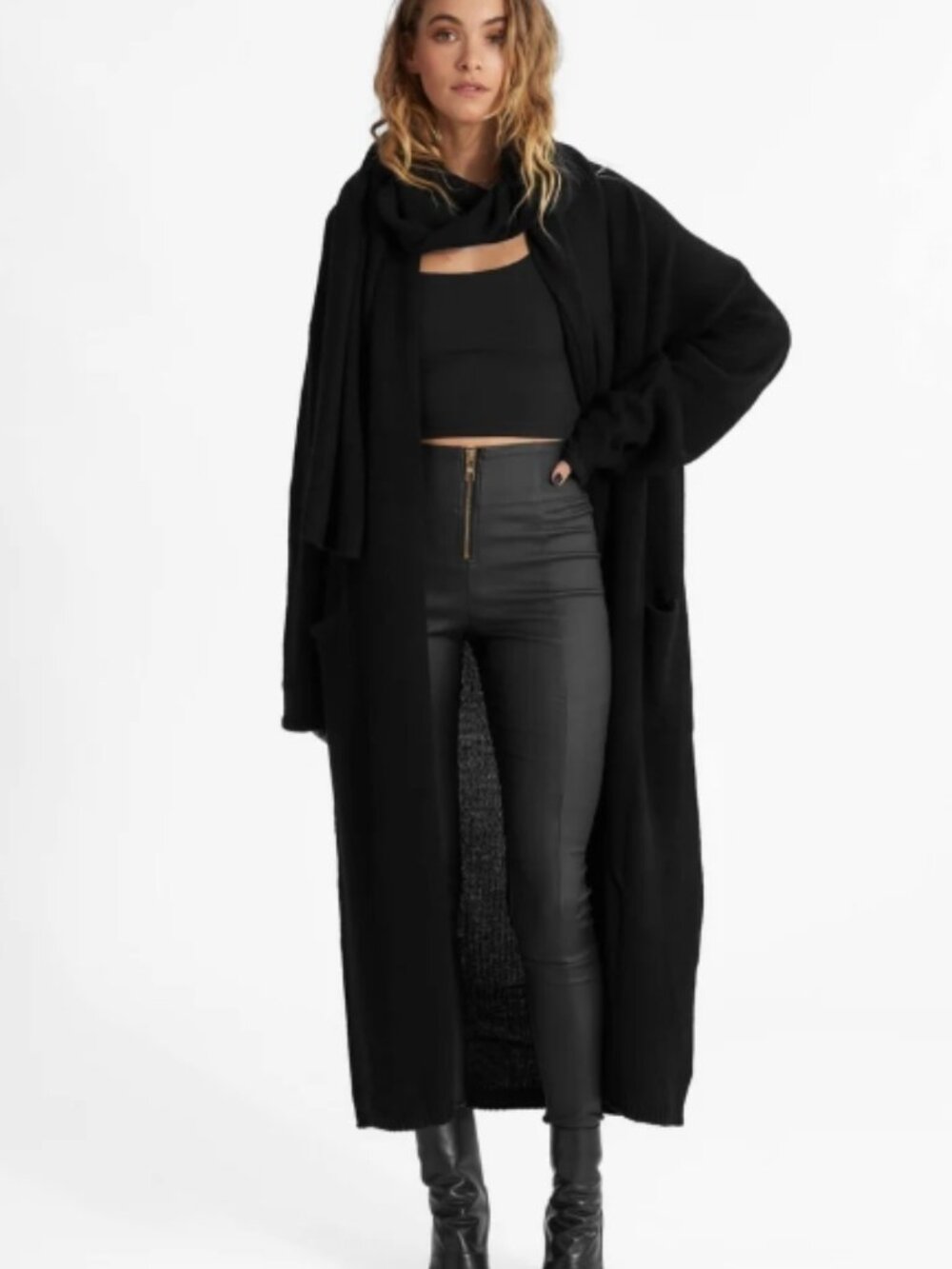 NWT ALL THINGS GOLDEN The Second Skin Pant Black Size L